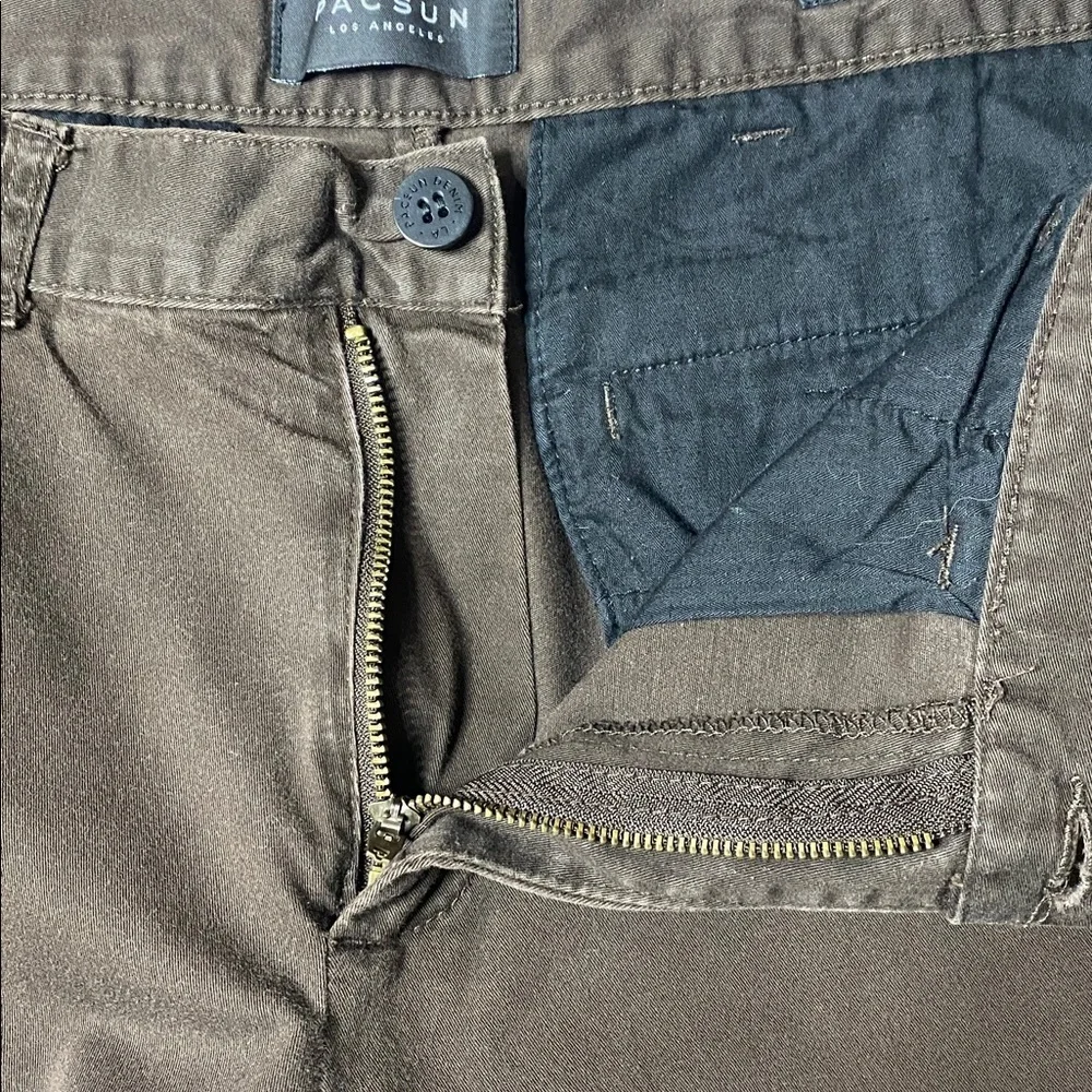 PacSun Cropped Dark Brown Chinos